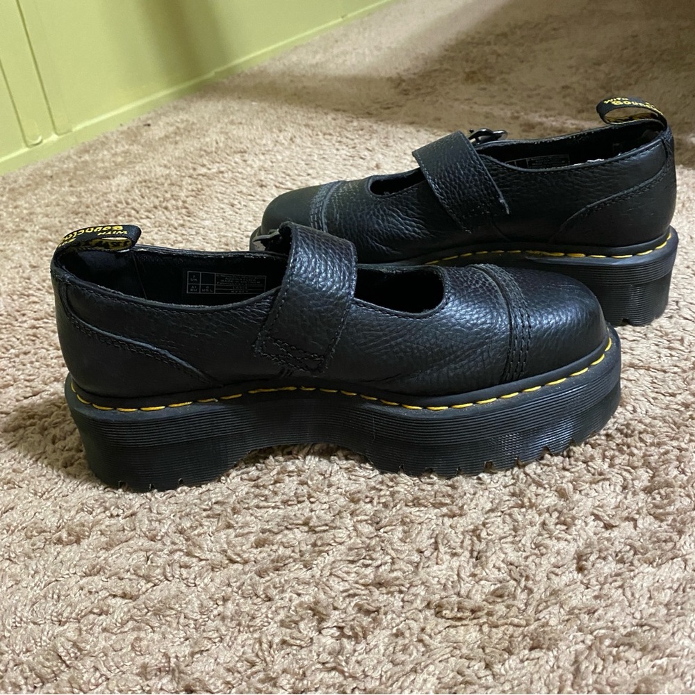 Dr. Martens Black Platform Mary Jane Shoes - Picture 2 of 4